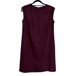 Pendleton Sleeveless Mini Dress in Rich Burgundy